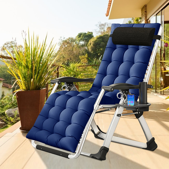 JTANGL Zero Gravity Chair Lawn Recliner Reclining Patio Lounger Chair